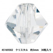 アクセサリー素材 『プレシオサ ロンデルビーズ 45169302 クリスタル