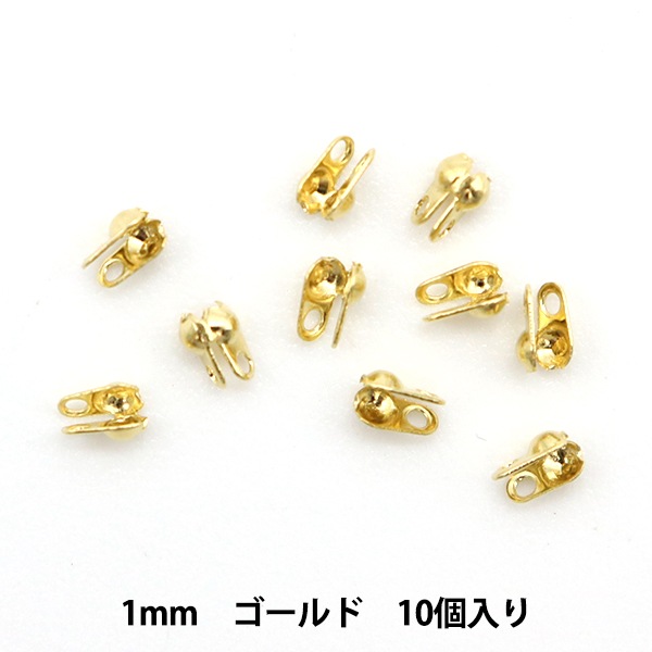 金具 『カップリング 1.0mm ゴールド 10個入り』 ビーズ,ビーズ金具