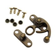 手芸金具 『ケースロック シルバー AK-56-4』 工芸,袋物| ホビー材料の