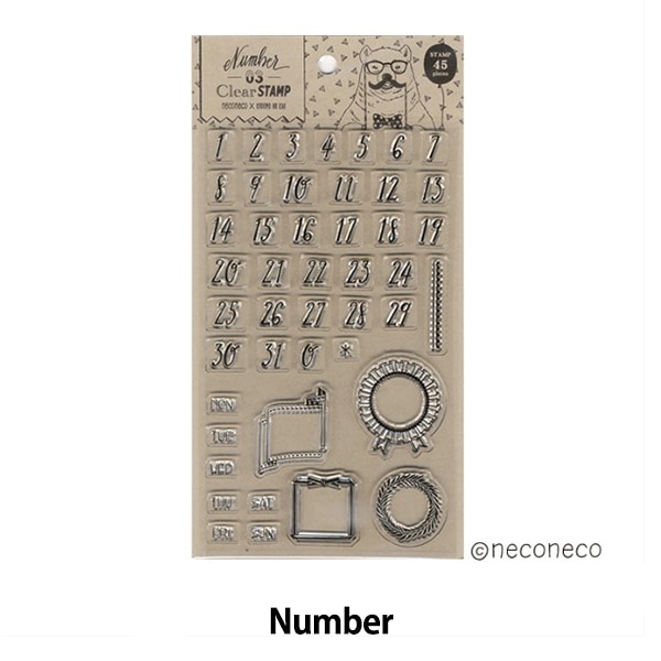 スタンプ 『ねこねこクリアスタンプ Number 1740-003』 KODOMO NO KAO