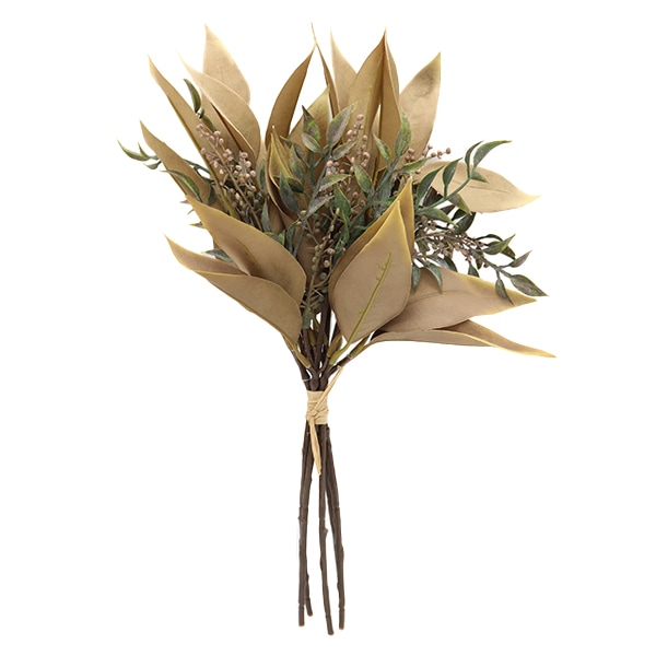 造花 シルクフラワー 『リーフベリーバンドル ベージュ V22149-013