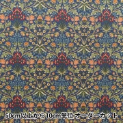 【数量5から】 生地 『BEST OF MORRIS ベストオブモリス シーチング ヒヤシンス 33496-18』|ブランドから探す|生地