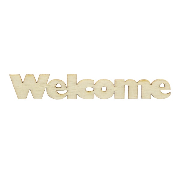 トールペイント＊オーダー専用 トールペイントパーツ 『カット文字 Welcome 太ポップ NAT-8094