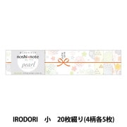 ササガワ （まとめ買い）ササガワ のしノート パール 大 IRODORI 1冊20