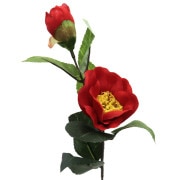 造花 シルクフラワー 『椿ピック レッド VE4050』 フラワー