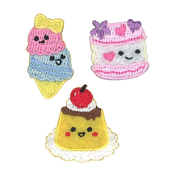 ワッペン 『すまいるふーど いろんなデザート SFW-04』 雑貨,ワッペン