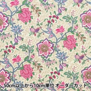 リバティプリント生地・Paysanne Blossom ペイザンヌ・ブロッサム イタリア産生地