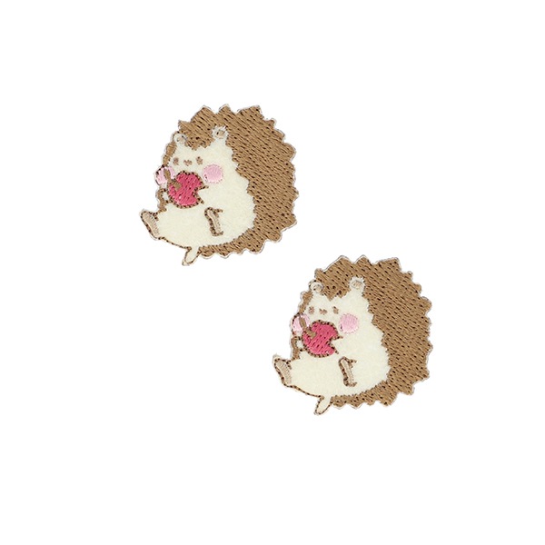 ワッペン 『シール&アイロンミニワッペン ハリネズミ MOW877