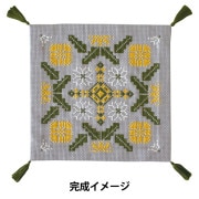 ブーケとピエロ 刺しゅうキット 『樋口愉美子 フラワーブーケコレクション 青色