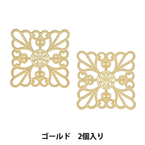 手芸金具 『スカシパーツ ゴールド #2437』 ビーズ,ビーズ金具,その他