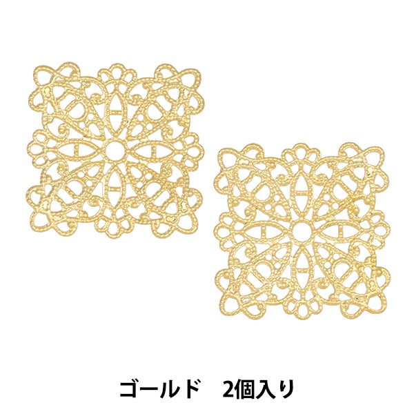 手芸金具 『スカシパーツ ゴールド #2438』 ビーズ,ビーズ金具,その他