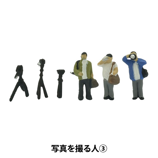 ジオラマ 『ジオコレ 写真を撮る人3 315995』 トミーテック 工芸,木工