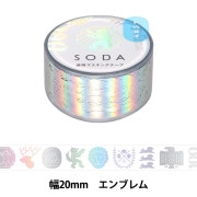 文具 『SODA(ソーダ) 透明マスキングテープ 15mm幅 レース CMTH15-003