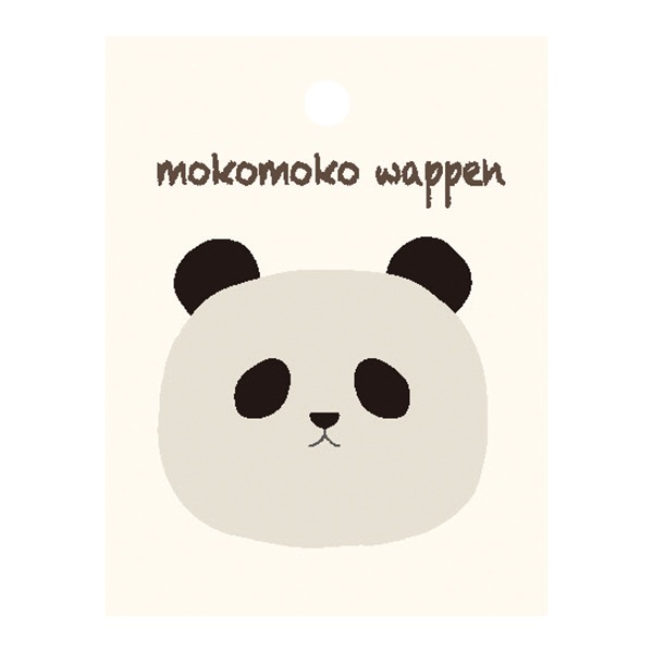 MIEKO WESAKO SPORTSロゴワッペン付きファー仕様ジップベスト♡ ワッペン 『mokomokoワッペン パンダ LGW-6D』 KOKKA コッカ 雑貨