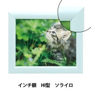 額 『フォトフレーム インチ額 HI型 ピンク ハチワレ猫 I-F-HIP