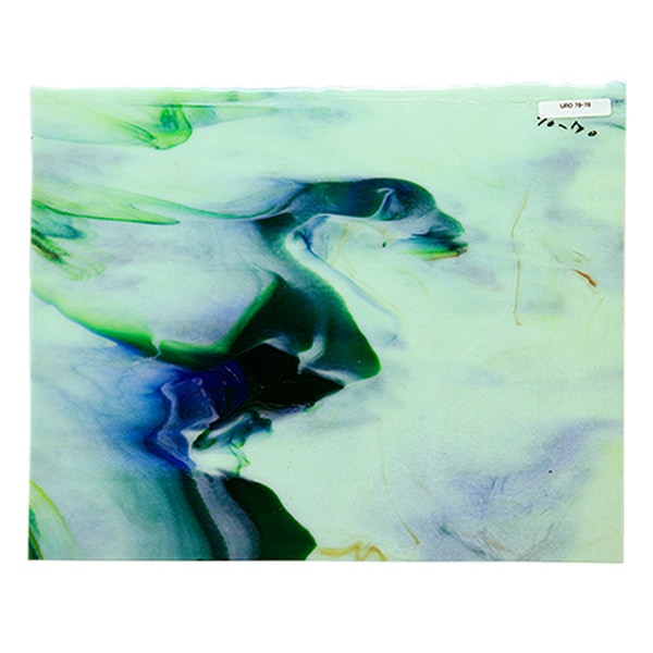 ③ステンドグラス 板ガラス ウロボロス ヤカゲニ ブルザイ