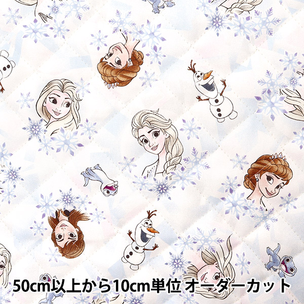 数量5から】 生地 『オックスキルト アナと雪の女王 GRQ-1135-1A