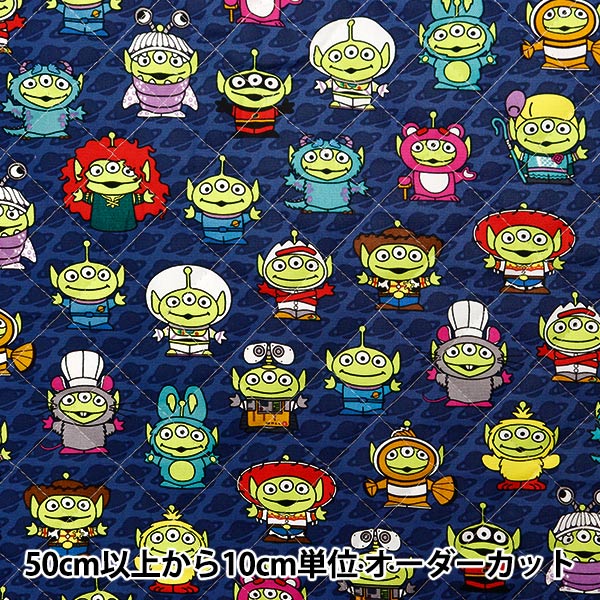 数量5から】 生地 『オックスキルト トイ・ストーリー エイリアン GRQ