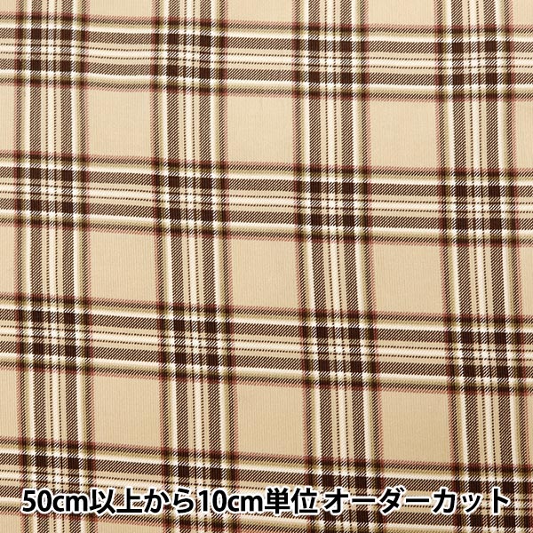 チェック柄ベージュトップス チェックショートシャツ(M オフホワイト＊ベージュ): トップス