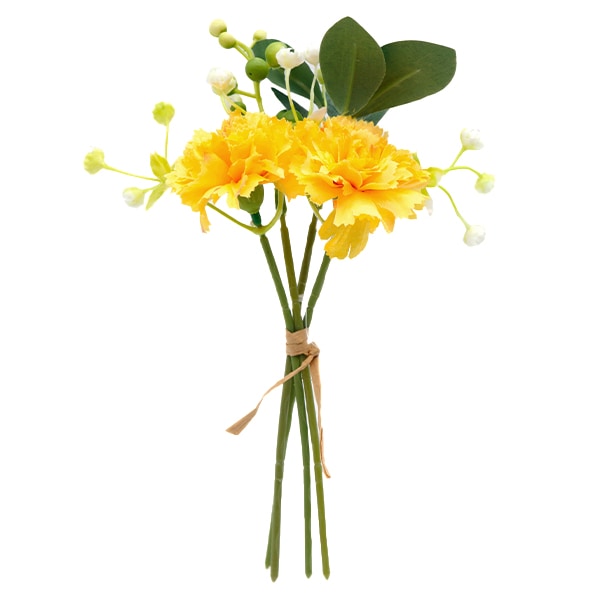 造花 シルクフラワー 『フラワーピック カーネーションピック イエロー