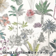 【数量5から】 生地 『リバティ・ファブリックス フランダースリネン ダーウィンズジャーニー 3634108-24A』 Liberty Japan リバティジャパン|柄から探す|生地