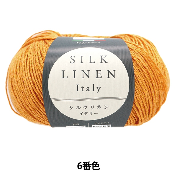 春夏毛糸 『シルクリネン (Italy) 6番色』 World Festa ワールド