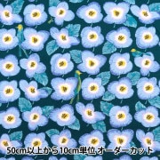 数量5から】 生地 『ローラ アシュレイ プリント シャーティング