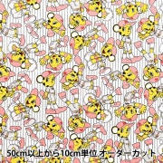 数量5から】 生地 『オックス 阪神タイガース ラッキー ピンク A6200