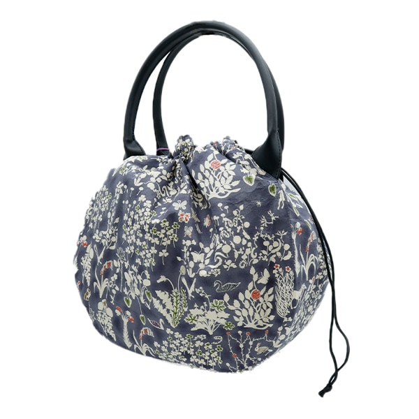 ✰入園入学✰Liberty アシュテッド  両面フリル 持ち手付巾着バッグ L ✰入園入学✰Liberty アシュテッド 両面フリル 持ち手付巾着バッグ L