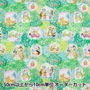 数量5から】 生地 『60ローンデジタルプリント yukiemon フラワー DP