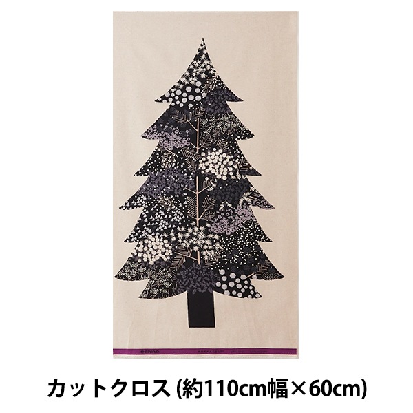 生地 『echino mominoki クリスマスパネル カットクロス 約110cm×60cm