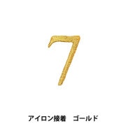 ワッペン 『アイロン接着数字ワッペン 2 ゴールド SM2348』 服飾
