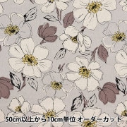 多色花柄キャンバスアート 約60cm x 50cm 数量10から】花柄 綿麻キャンバス 生地 フラワー 北欧風 110cm