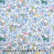 数量5から】 生地 『オックス キティ ナース ブルー 808600』 生地