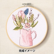 クロスステッチ　刺しゅう　DMC【完成品】 楽天市場】DMC『クロスステッチキット≪デイジー≫』【直径18