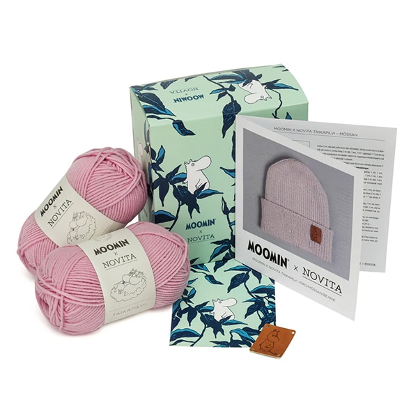 �Ԥ�ʪ���å� ��MOOMIN��NOVITA BEANIE KIT �ԥ󥯡� NOVITA �Υ����� �Υӡ���