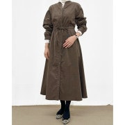 ワンピース 『コーデュロイ ドロストシャツワンピース ネイビー