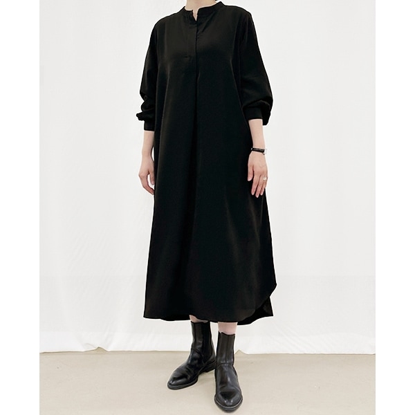 ワンピース 『スキッパーシャツワンピース ブラック SA00683-40-BK