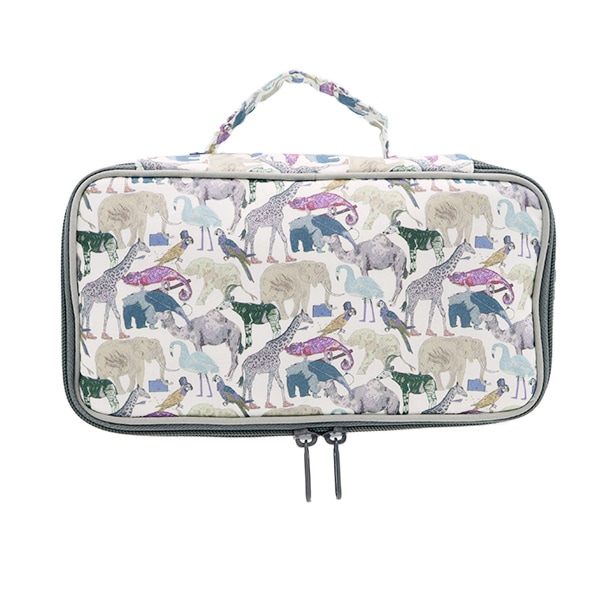 収納ケース 『リバティ・ファブリックス ポーチ バニティ型 ハンドル付