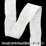 【数量5から】 手芸ブレード 『レースブレード ホワイト ISY-6-24-119』|ブレード|服飾
