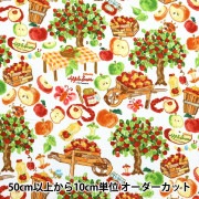 【数量5から】 生地 『デジタルプリント アップルの収穫祭 RR2014』|サイズ・幅で探す|生地