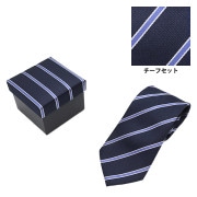スーツ小物 『ネクタイ・チーフセット シルク100% 工具模様 紺 607338
