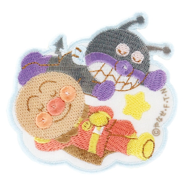 ワッペン 『アンパンマンばいきんまん おやすみワッペン APW207