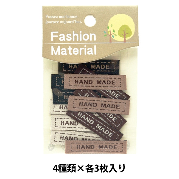 タグラベル 『ハンドメイドタグ 4種類×各3枚入り TG-12』 雑貨