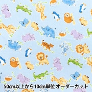 数量5から】 生地 『オックス アニマル柄 ピンク 333-B-PI』 生地,種類