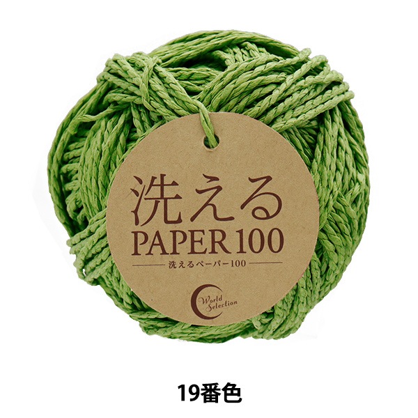 手芸糸 『洗えるPAPER100 19番色』 World Selection ワールド