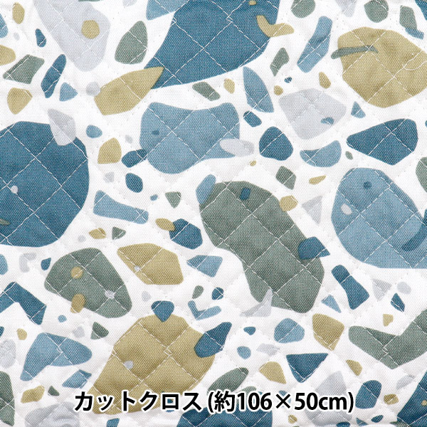 生地 『オックスキルト パッチワーク柄 カットクロス 約106×50cm
