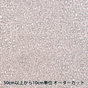 生地 『アニマルラビットファー カットクロス レオパード柄 約