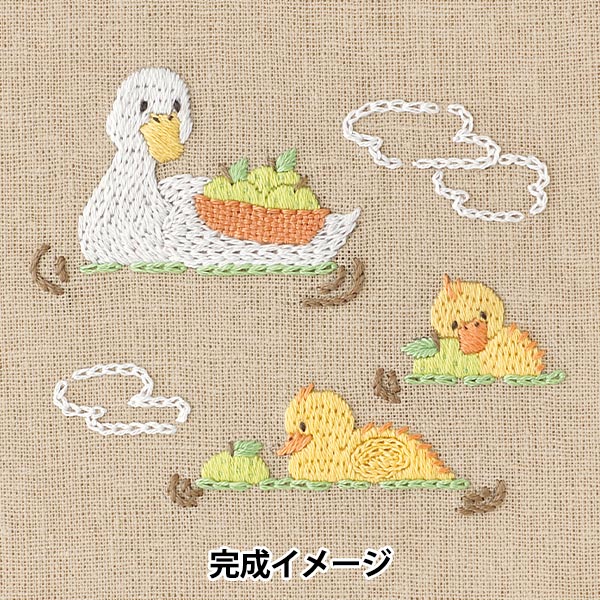 刺しゅうキット 『Chicchi ゆず湯に入るアヒルさん親子 JPT111』 DMC