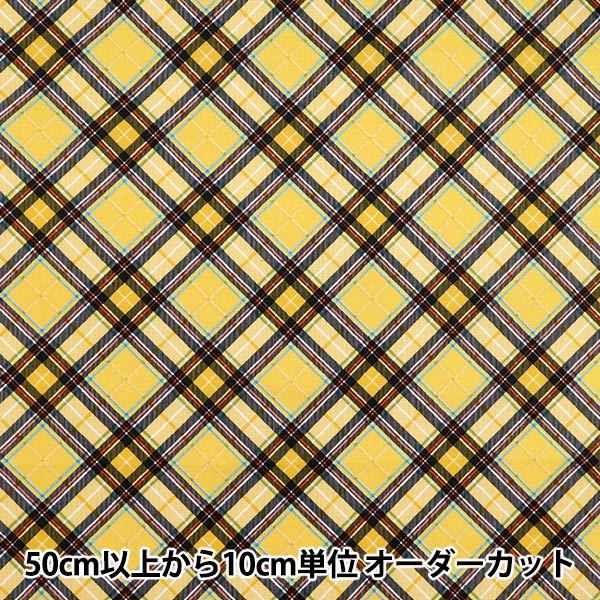 アトリエgg21 イエローチェック オープンジップフェイクレイヤーアシンメトリーチェック柄シャツ